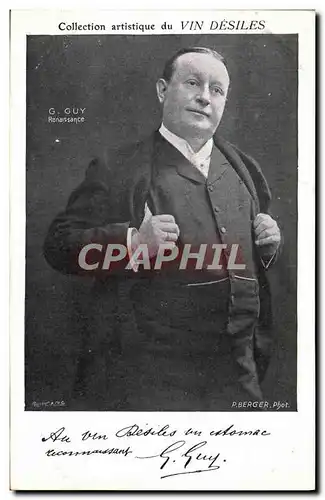 Cartes postales Collection artistique Vin Desiles G Guy Renaissance