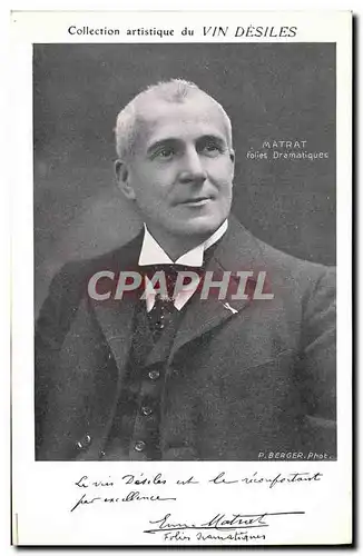 Cartes postales Collection artistique Vin Desiles Matrat Folies Dramatiques