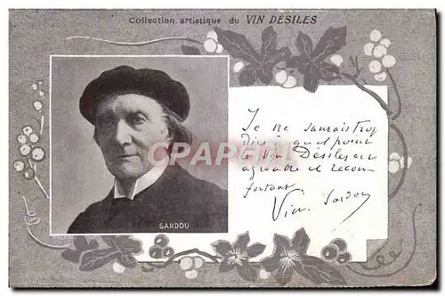 Cartes postales Collection artistique Vin Desiles Sardou
