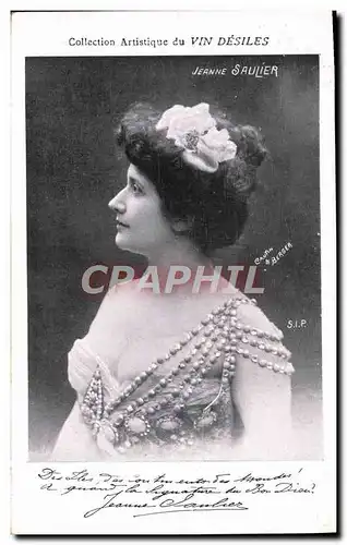 Cartes postales Collection artistique Vin Desiles Jeanne Saulier