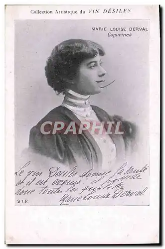 Cartes postales Collection artistique Vin Desiles Marie Louise Derval Capucines