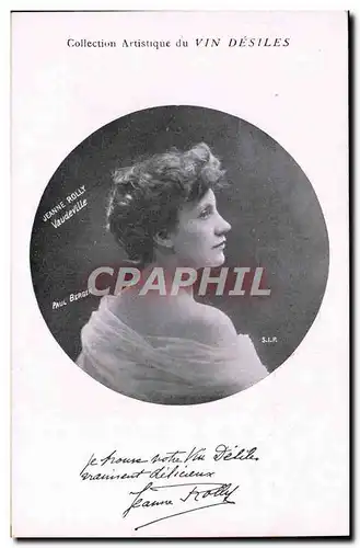 Cartes postales Collection artistique Vin Desiles Jeanne Rolly Vaudeville