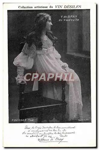 Cartes postales Collection artistique Vin Desiles Y de Bray du Vaudeville