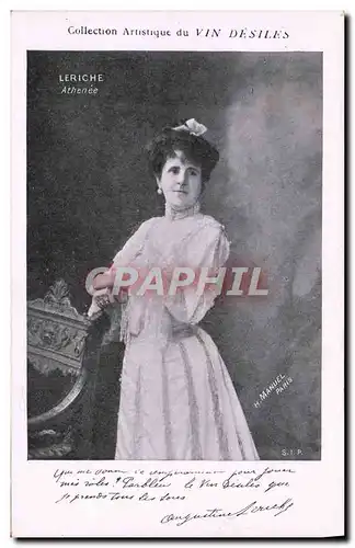 Cartes postales Collection artistique Vin Desiles Leriche Athenee