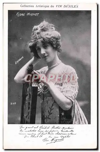 Cartes postales Collection artistique Vin Desiles Flore Mignot
