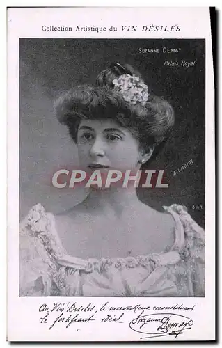 Cartes postales Collection artistique Vin Desiles Suzaznne Demay Palais Royal