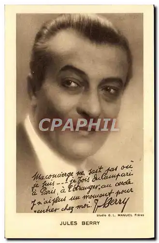 Cartes postales Jules Berry