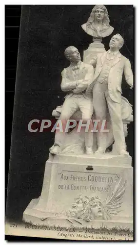 Ansichtskarte AK Boulogne sur Mer Monument des Freres Coquelin Moliere