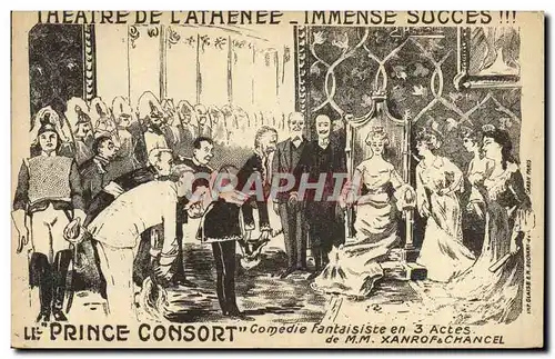 Cartes postales Theatre de l&#39Athenee Le prince Consort Xanrof et Chancel