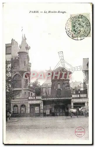 Cartes postales Paris Le Moulin Rouge