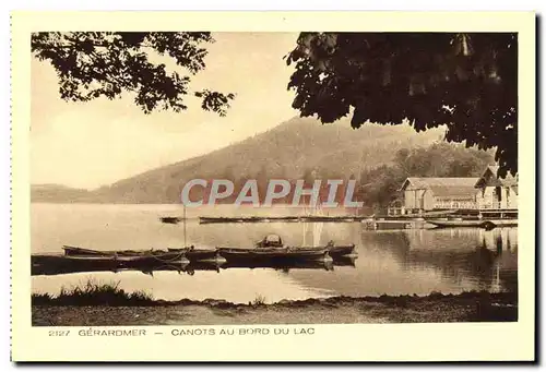 Ansichtskarte AK Gerardmer Canots Au Bord Du Lac