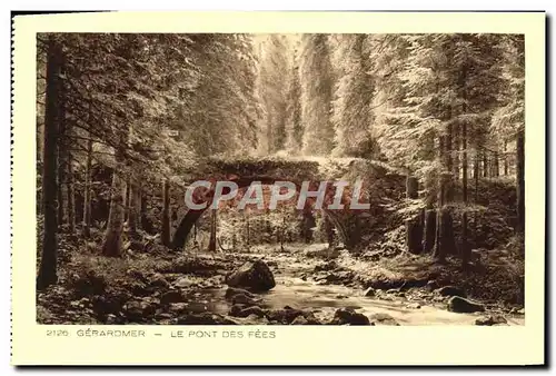 Ansichtskarte AK Gerardmer Le Pont Des Fees