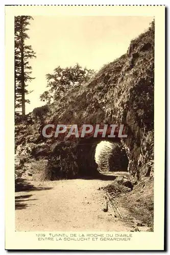 Cartes postales Tunnel De La Roche Du Diable Entre La Schlucht Et Gerardmer