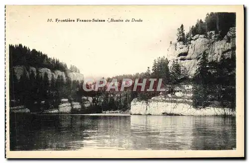 Ansichtskarte AK Frontiere Franco Suisse Bassins Du Doubs