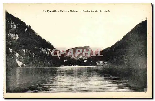 Cartes postales Frontiere Franco Suisse Dernier Bassin Du Doubs