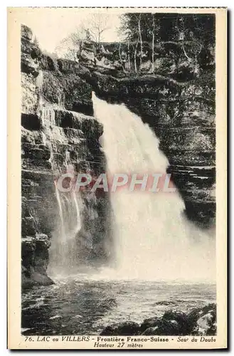 Ansichtskarte AK Lac Ou Villers Frontiere Franco Suisse Saut Du Doubs