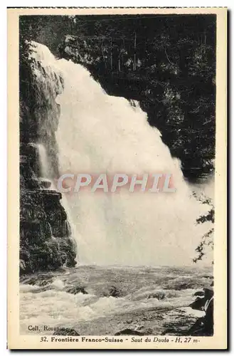 Cartes postales Frontiere Franco Suisse Saut Du Doubs