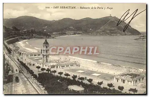 Ansichtskarte AK San Sebastian Balneario de la Playa