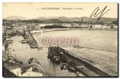 Cartes postales San Sebastian Vista desde et Castillo