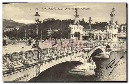 Cartes postales San Sebastian Puente de Maria Christina