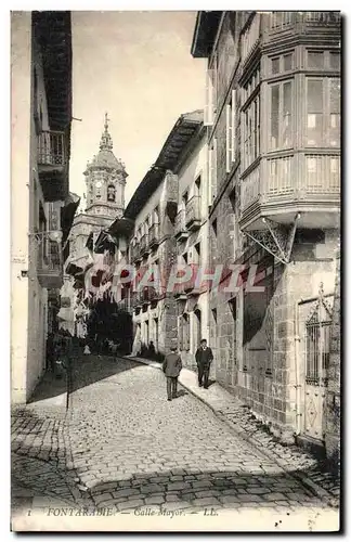 Cartes postales Fontarabie Calle Mayor