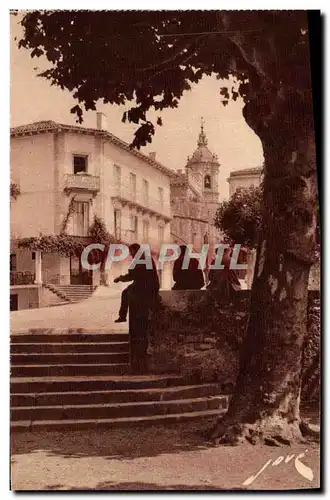 Cartes postales Fontarabie Le Clocher et le port de Sainte Marie