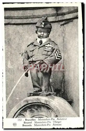 Cartes postales Bruxelles Manneken Pis Aviateur