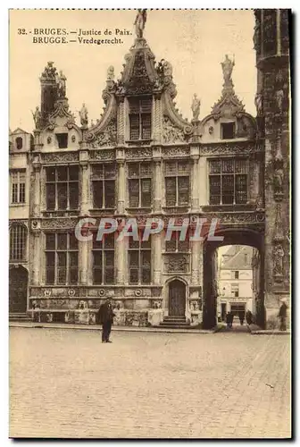 Cartes postales Bruges Justice de Paix