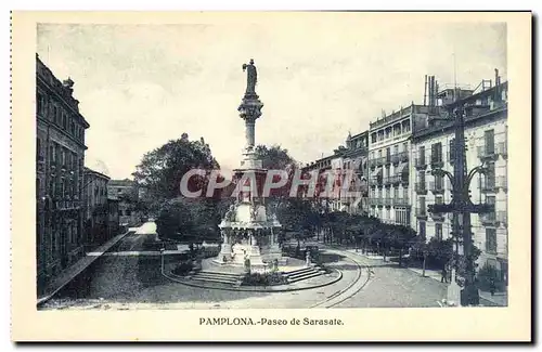 Cartes postales Pamplona Paseo de Sarasate