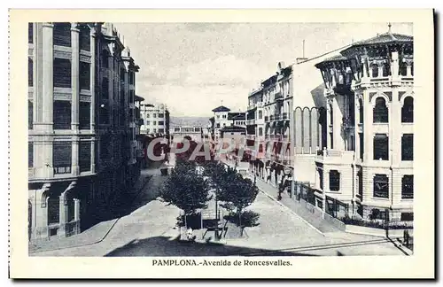 Ansichtskarte AK Pamplona Avenida de Roncesvalles