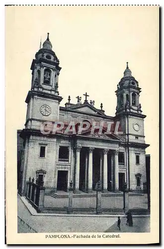 Ansichtskarte AK Pamplona Fachada de la Catedral