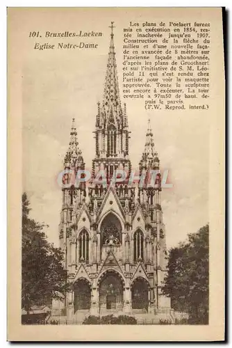 Ansichtskarte AK Bruxelles Laeken Eglise Notre Dame