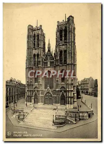 Cartes postales Bruxelles Eglise Sainte Gudule