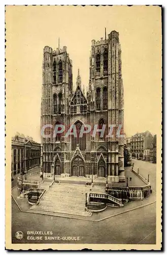 Cartes postales Bruxelles Eglise Sainte Gudule