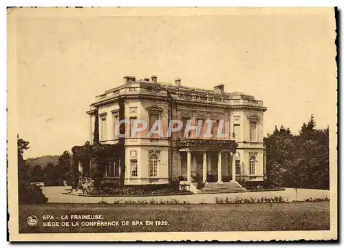 Cartes postales Spa La Fraineuse Siege de la Conference de Spa en 1920