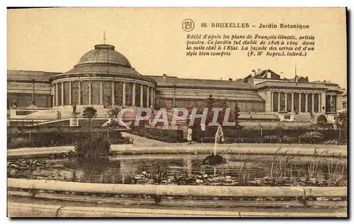 Cartes postales Bruxelles Jardin Botanique