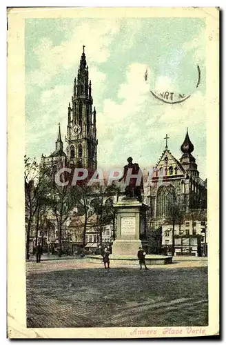 Cartes postales Anvers Place Verte