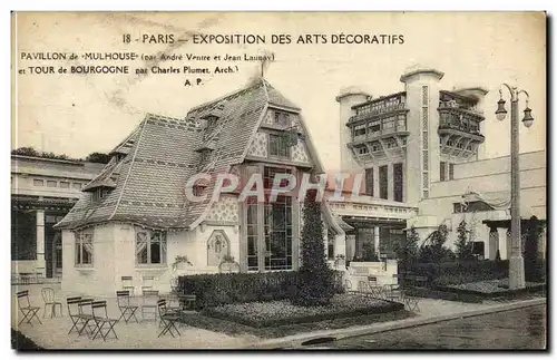 Ansichtskarte AK Paris Exposition des Arts Decoratifs Pavillon de Mulhouse