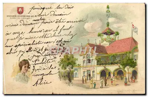 Cartes postales Spatenbrau Exposition Paris 1900