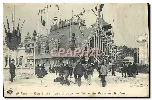 Cartes postales Paris Exposition Universelle De 1900 Pavillon Des Messageries Maritimes