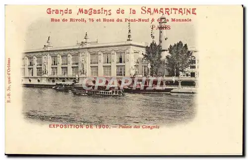 Cartes postales Exposition De 1900 Palais Des Congres Grands Magasins De La Samaritaine rue de rivoli