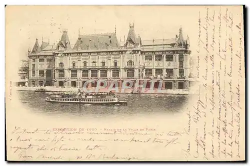 Cartes postales Exposition De 1900 Palais de la ville de paris