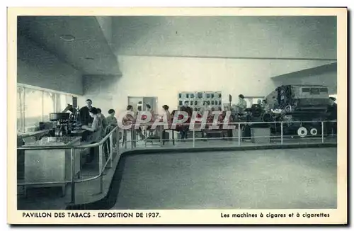 Ansichtskarte AK Pavillon des Tabacs Exposition de 1937 Les Machines a cigares et a cigarettes Tabac