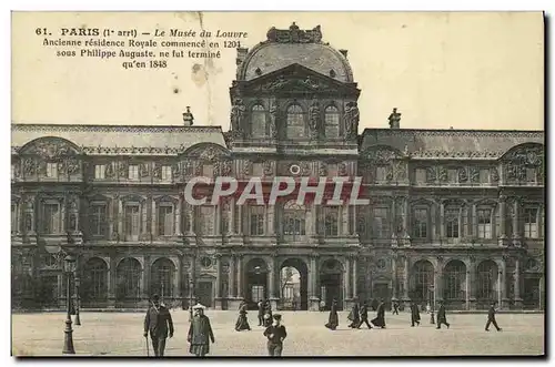 Cartes postales Paris Le Musee du louvre ancienne residence royale