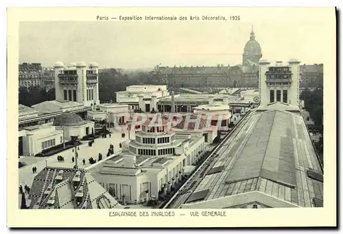 Ansichtskarte AK Paris Expostition Inaternationale des arts decoratifs Esplanade des invalides Vue generale