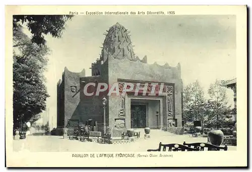 Cartes postales Paris Exposition Internationale Des Arts Decoratifs pavillon de l'afrique francaise