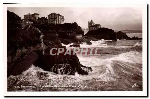 Ansichtskarte AK Biarritz Effet de vague au port vieux