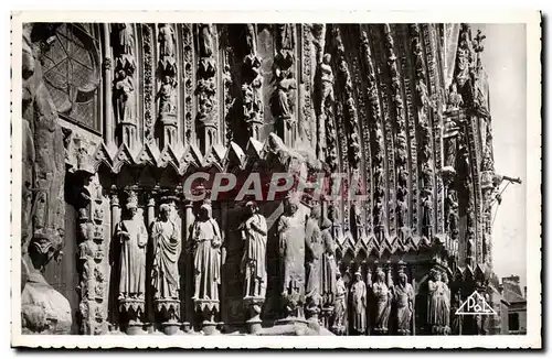 Cartes postales moderne Reims La Cathedrale portail de la facade principale