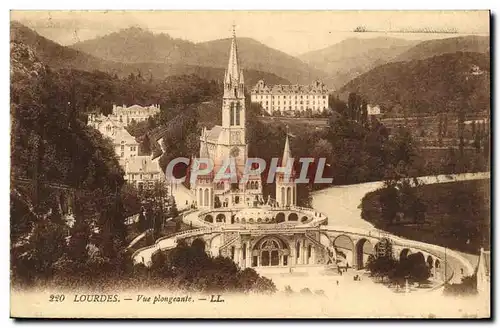 Cartes postales Lourdes Vue Plongeanle