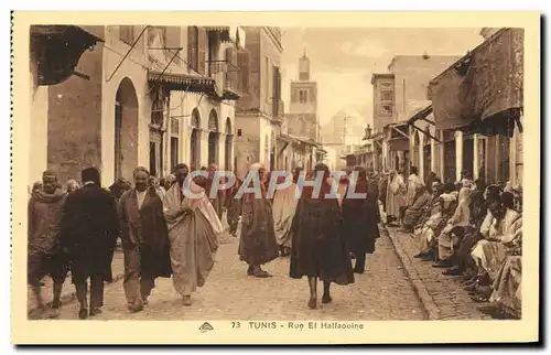 Ansichtskarte AK Tunis rue de el halfaouine